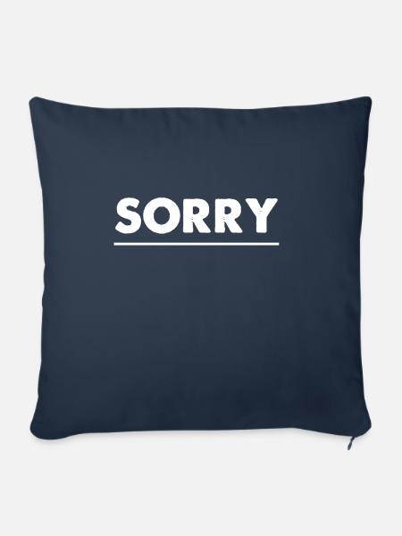 Sorry - Sofakissenbezug 45 x 45 cm - Navy