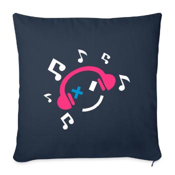 DJ music - Sofa pillowcase 17,3'' x 17,3'' (45 x 45 cm) - navy - Front