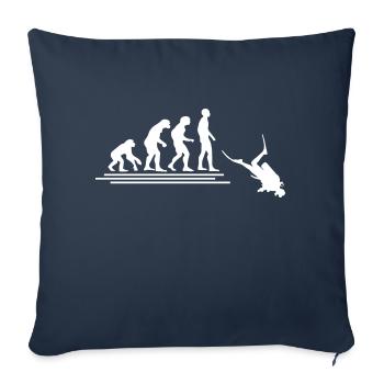 Diving Dive Dive - Sofa pillowcase 17,3'' x 17,3'' (45 x 45 cm) - navy - Front