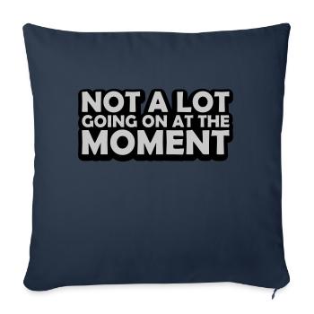 Not much going on - Sofa pillowcase 17,3'' x 17,3'' (45 x 45 cm) - navy - Front
