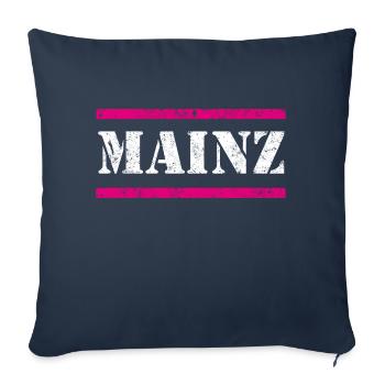 Mayence Vintage - Housse de coussin décorative 45 x 45 cm - bleu marine - Devant