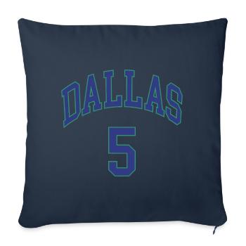 Dallas 5 - Housse de coussin décorative 45 x 45 cm - bleu marine - Devant