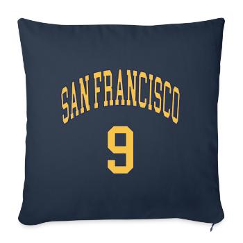 San Francisco 9 - Housse de coussin décorative 45 x 45 cm - bleu marine - Devant