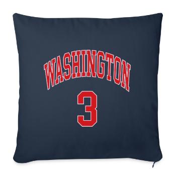 Washington 3 - Housse de coussin décorative 45 x 45 cm - bleu marine - Devant