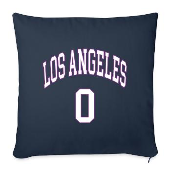 Los Angeles 0 - Housse de coussin décorative 45 x 45 cm - bleu marine - Devant