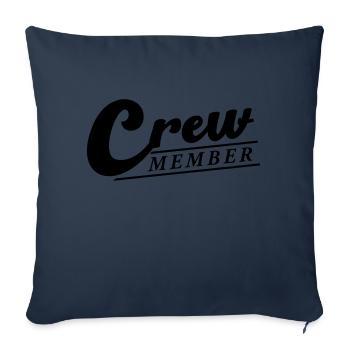 membre d’équipage - Housse de coussin décorative 45 x 45 cm - bleu marine - Devant