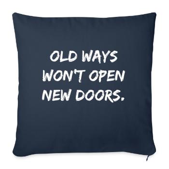 Motivational and Inspirational Statement Quote - Sofakissenbezug 45 x 45 cm - Navy - Vorne