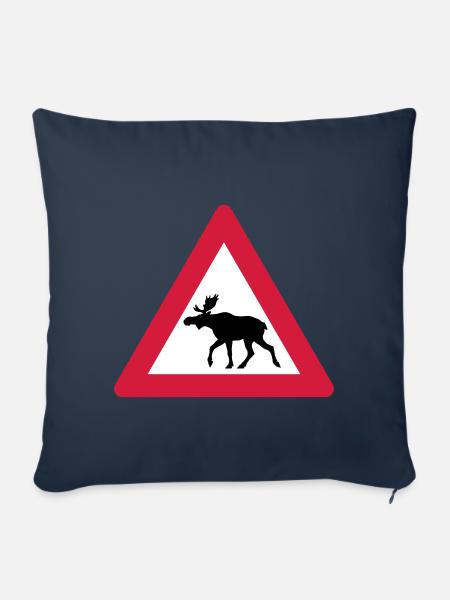 Warnung Moose Anmelden - Sofakissenbezug 45 x 45 cm - Navy