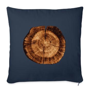 Wood trunk cross section - Sofa pillowcase 17,3'' x 17,3'' (45 x 45 cm) - navy - Front
