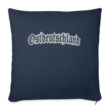 Ostdeutschland - Sofakissenbezug 45 x 45 cm - Navy - Vorne