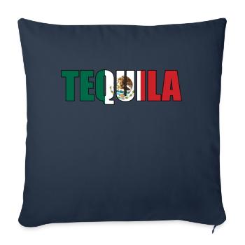 Tequila - Housse de coussin décorative 45 x 45 cm - bleu marine - Devant