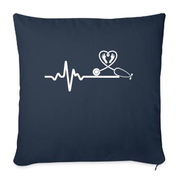 Nurse Nurse Doctor - Sofa pillowcase 17,3'' x 17,3'' (45 x 45 cm) - navy - Front