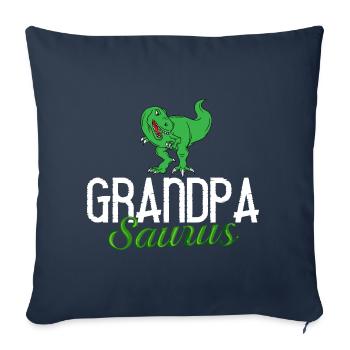 Grandpa Dinosaur Grandfather Saurus Opasaurus - Sofa pillowcase 17,3'' x 17,3'' (45 x 45 cm) - navy - Front