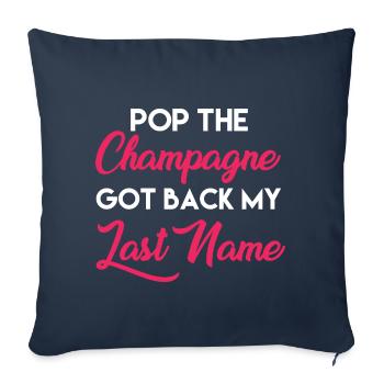 Funny Divorce Pop The - Sofakissenbezug 45 x 45 cm - Navy - Vorne