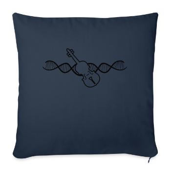 Violin Orchestra Violin Music Violin Players - Sofa pillowcase 17,3'' x 17,3'' (45 x 45 cm) - navy - Front