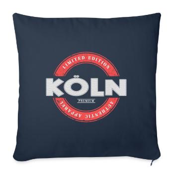 Cologne Germany City Skyline Home Love - Sofa pillowcase 17,3'' x 17,3'' (45 x 45 cm) - navy - Front
