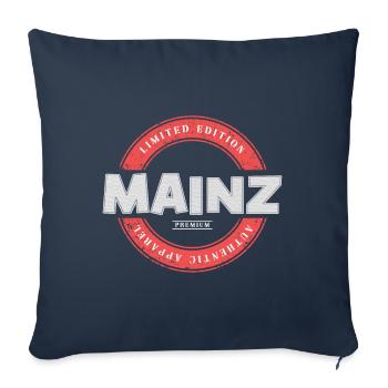 Mainz Germany City Skyline Home Love - Sofa pillowcase 17,3'' x 17,3'' (45 x 45 cm) - navy - Front