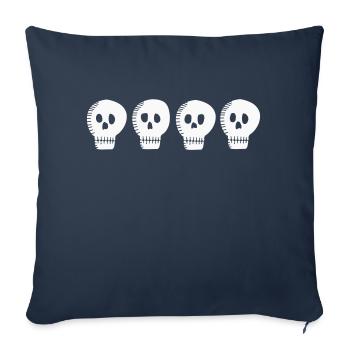 Skull gang - Sofa pillowcase 17,3'' x 17,3'' (45 x 45 cm) - navy - Front