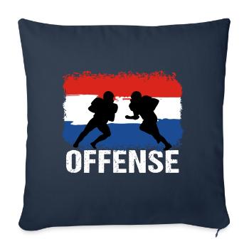 American Football Netherlands Offense - Sofa pillowcase 17,3'' x 17,3'' (45 x 45 cm) - navy - Front