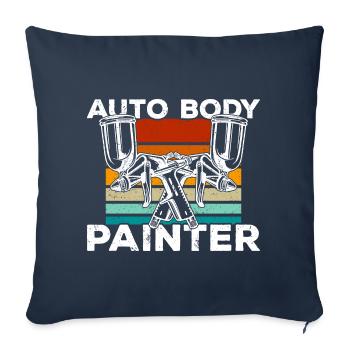 Auto Body Painter Car Painter Automotive Painter - Sofa pillowcase 17,3'' x 17,3'' (45 x 45 cm) - navy - Front