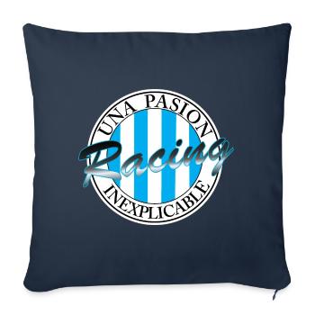 Racing an inexplicable passion - Sofa pillowcase 17,3'' x 17,3'' (45 x 45 cm) - navy - Front