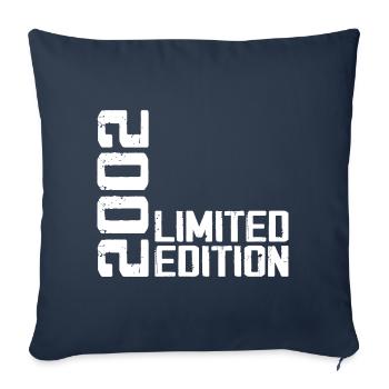 Légendaire Depuis 2002 Cadeau D'anniversaire 2002 - Housse de coussin décorative 45 x 45 cm - bleu marine - Devant