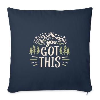 You got this - Sofa pillowcase 17,3'' x 17,3'' (45 x 45 cm) - navy - Front