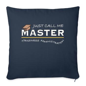 Just Call Me Master of Business Administration MBA - Sofakissenbezug 45 x 45 cm - Navy - Vorne