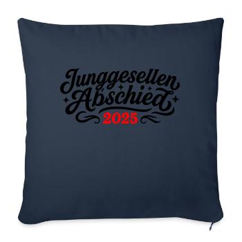 Junggesellen Abschied 2025 - Sofakissenbezug 45 x 45 cm - Navy - Vorne