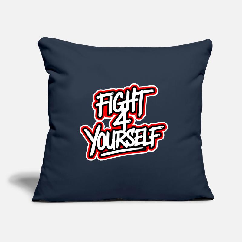 Combattez-vous à 4 vous-même Housse de coussin décorative 45 x 45 cm