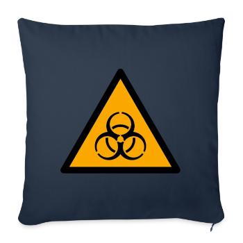 Biohazard - Sofakissenbezug 45 x 45 cm - Navy - Vorne