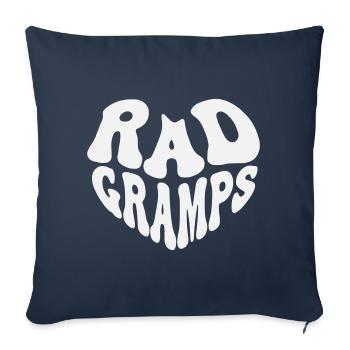 Rad Grandad – Vintage Heart (Custom Color) - Sofakissenbezug 45 x 45 cm - Navy - Vorne