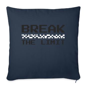 Break the limits - Sofa pillowcase 17,3'' x 17,3'' (45 x 45 cm) - navy - Front