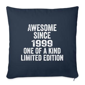 Awesome Since 1999 One Of A Kind 1999 Gift - Sofa pillowcase 17,3'' x 17,3'' (45 x 45 cm) - navy - Front