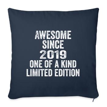 Awesome Since 2019 One Of A Kind 2019 Gift - Sofa pillowcase 17,3'' x 17,3'' (45 x 45 cm) - navy - Front