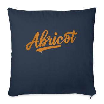 Abricot - Housse de coussin décorative 45 x 45 cm - bleu marine - Devant