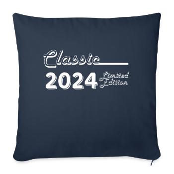 Classic 2024 édition limitée - Housse de coussin décorative 45 x 45 cm - bleu marine - Devant
