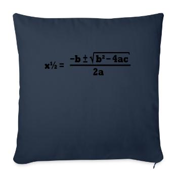 formule quadratique - Housse de coussin décorative 45 x 45 cm - bleu marine - Devant