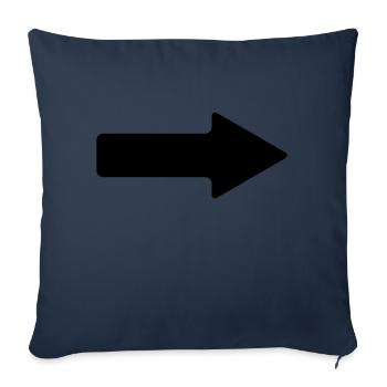 pfeil - Sofakissenbezug 45 x 45 cm - Navy - Vorne