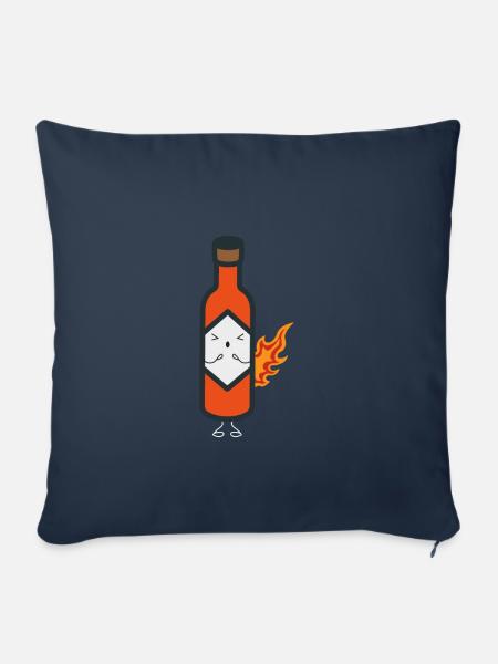 Chilli-Soße - Sofakissenbezug 45 x 45 cm - Navy