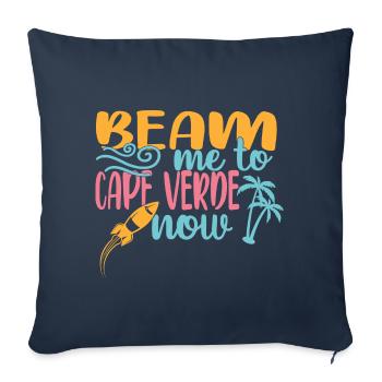 Cape Verde - Sofa pillowcase 17,3'' x 17,3'' (45 x 45 cm) - navy - Front