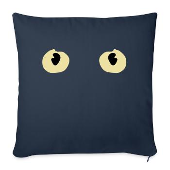 Cat Cat Eyes Eyes Pet Cats Kitten - Sofa pillowcase 17,3'' x 17,3'' (45 x 45 cm) - navy - Front