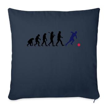 EVOLUTION FOOTBALL - Housse de coussin décorative 45 x 45 cm - bleu marine - Devant