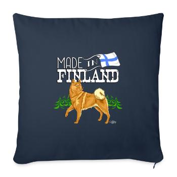 Finnisches Spitzohr Made2 - Sofakissenbezug 45 x 45 cm - Navy - Vorne