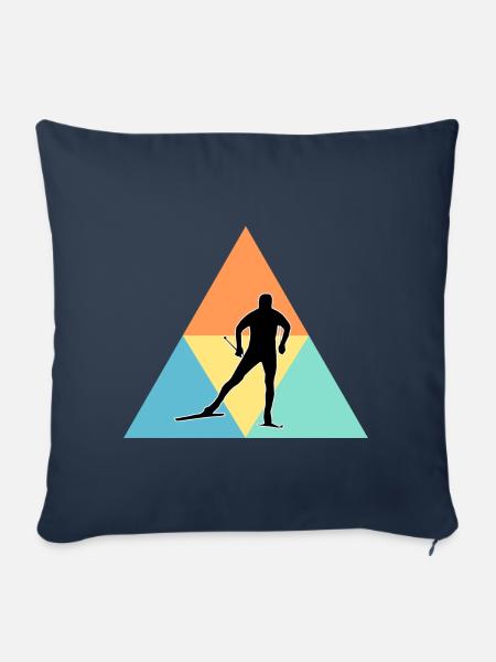 Langlauf - Sofakissenbezug 45 x 45 cm - Navy