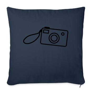 kamera_f1 - Housse de coussin décorative 45 x 45 cm - bleu marine - Devant
