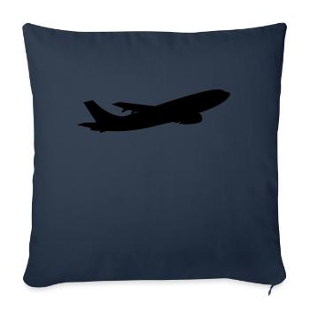 flugzeug - Sofa pillowcase 17,3'' x 17,3'' (45 x 45 cm) - navy - Front