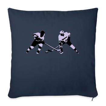 Ice hockey - Sofa pillowcase 17,3'' x 17,3'' (45 x 45 cm) - navy - Front