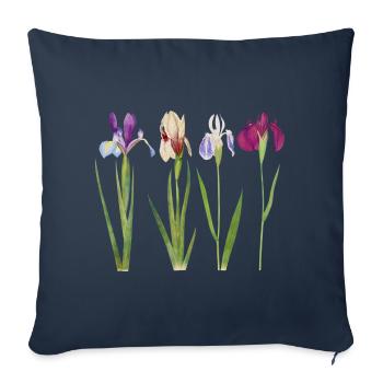 iris - Sofa pillowcase 17,3'' x 17,3'' (45 x 45 cm) - navy - Front