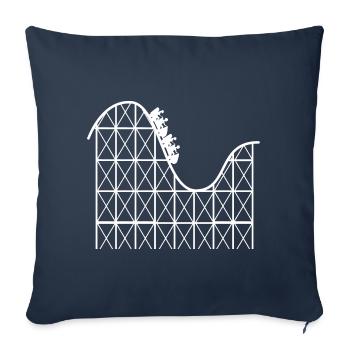 Roller coaster engineer - Sofa pillowcase 17,3'' x 17,3'' (45 x 45 cm) - navy - Front